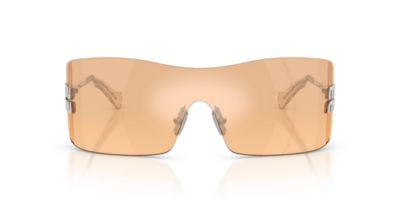 Miu Miu Women's MU B53S Rectangular Gradient 0mm Sunglasses, Silver