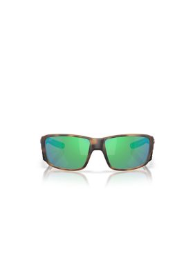 Costa Del Mar Men's Tuna Alley Pro 6S9105 Rectangle 60mm Sunglasses