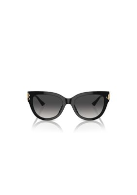 Jimmy Choo Women's JC5018U Round 54mm Sunglasses, Grey