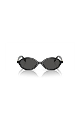 Miu Miu Women's MU04ZSF Oval 50mm Sunglasses, Grey
