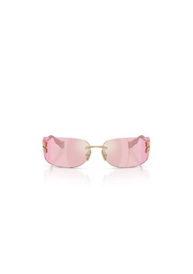Miu Miu Women's MUA51S Rectangle 75mm Sunglasses, Green
