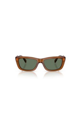 Miu Miu Women's MUB12S Rectangle 56mm Sunglasses, Green
