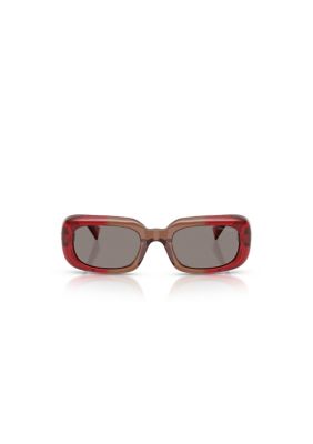 Miu Miu Women's MUB13S Rectangle 52mm Sunglasses, Grey