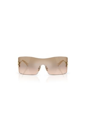Miu Miu Women's MUB53S Rectangle 0mm Sunglasses