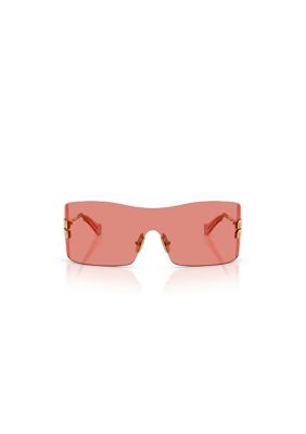 Miu Miu Women's MUB53S Rectangle 0mm Sunglasses