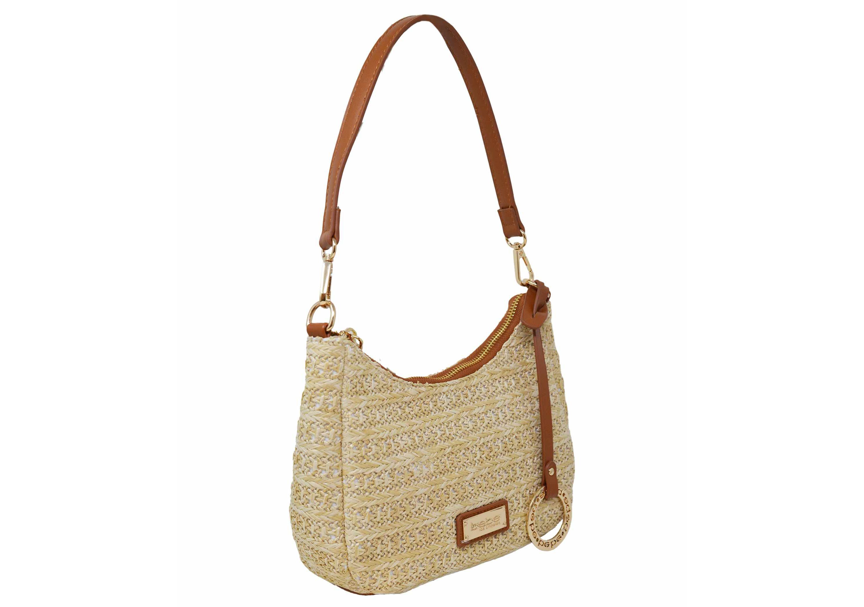 Eva Small Straw Hobo With  Insert