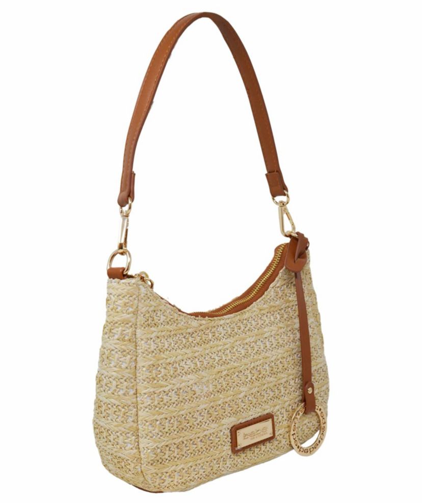 Eva Small Straw Hobo With  Insert