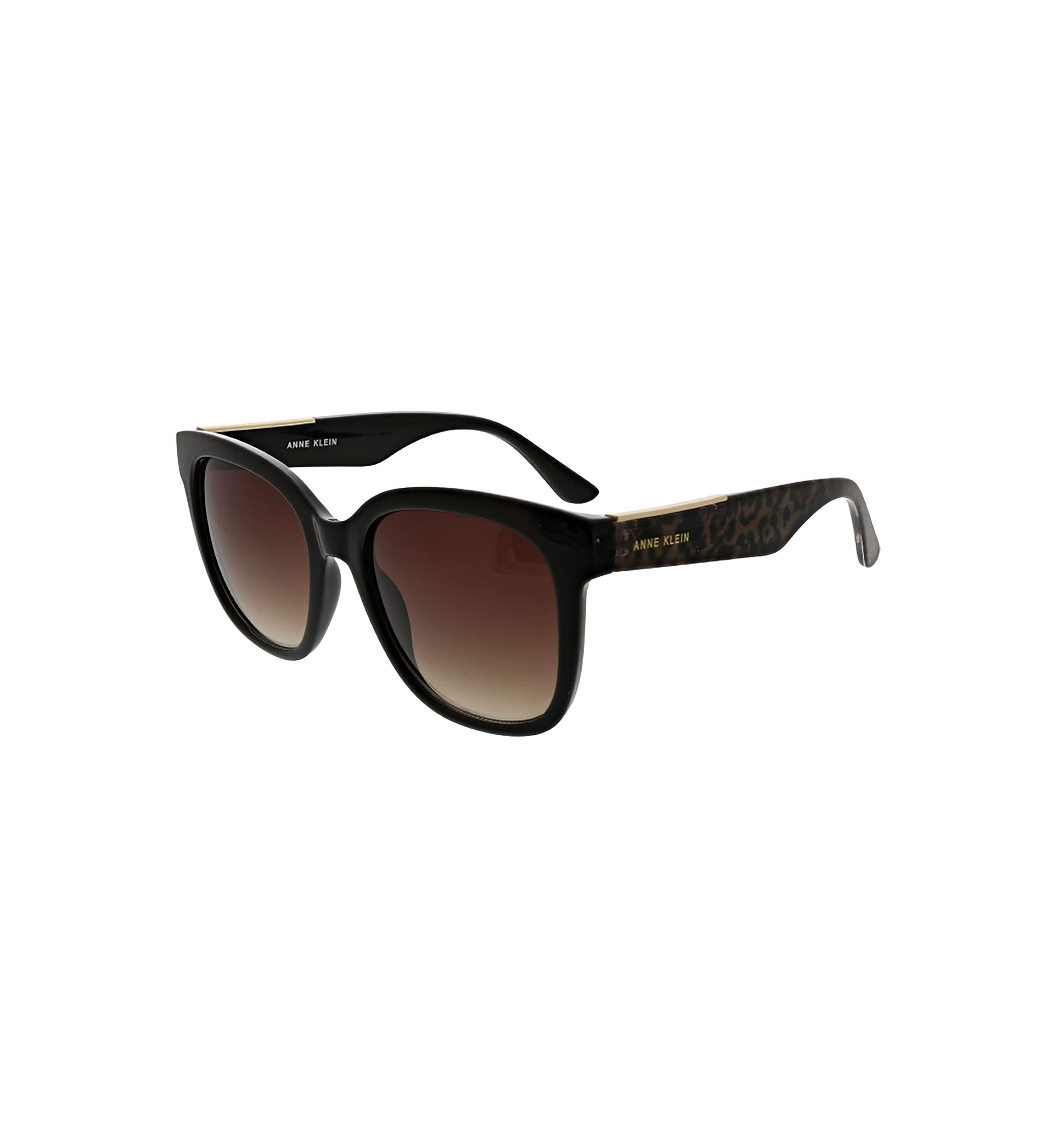 Rounded Butterfly Sunglasses with Metal Overlay