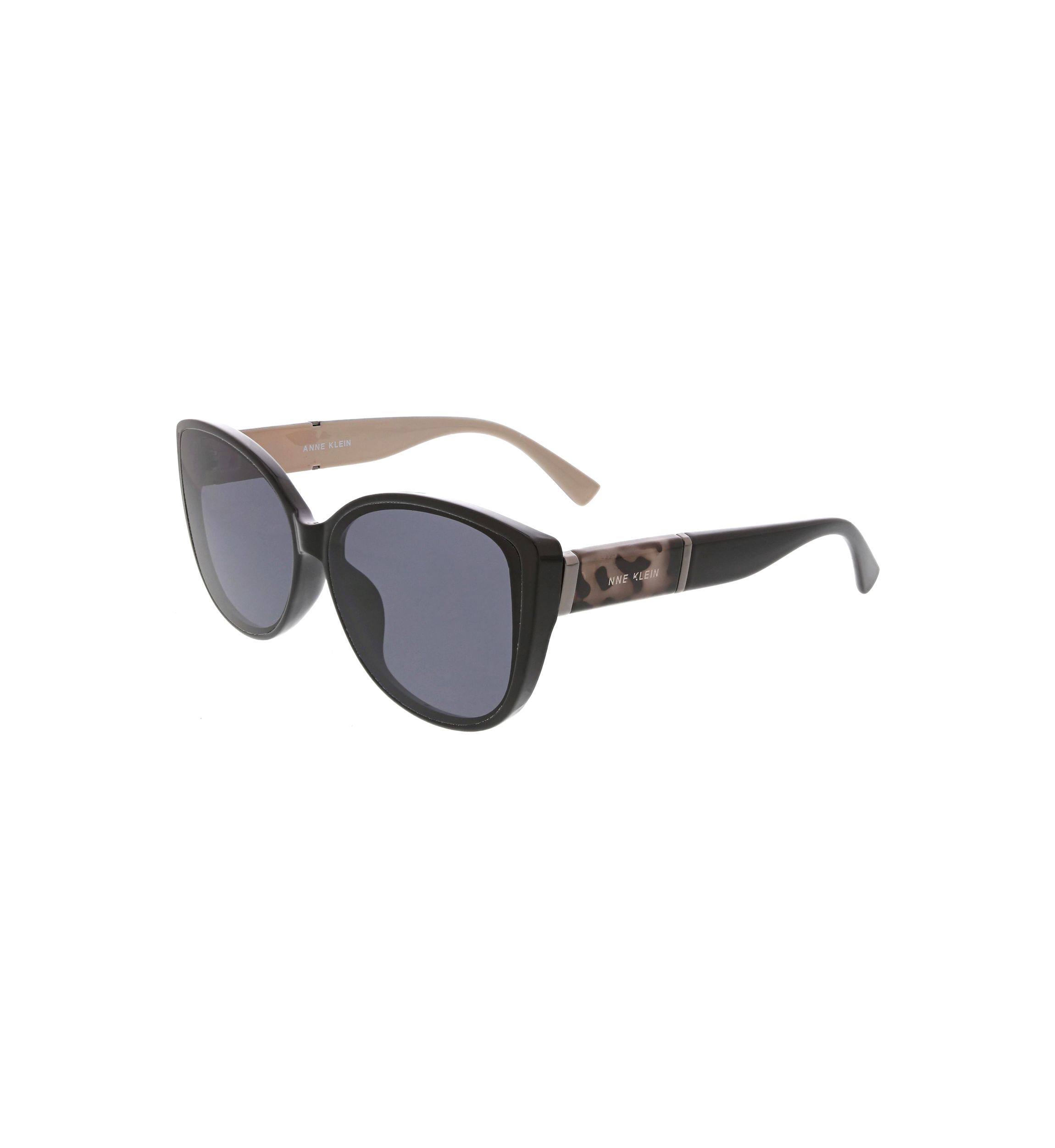Rounded Modern Cat Eye Sunglasses with Metal Bar Decos 