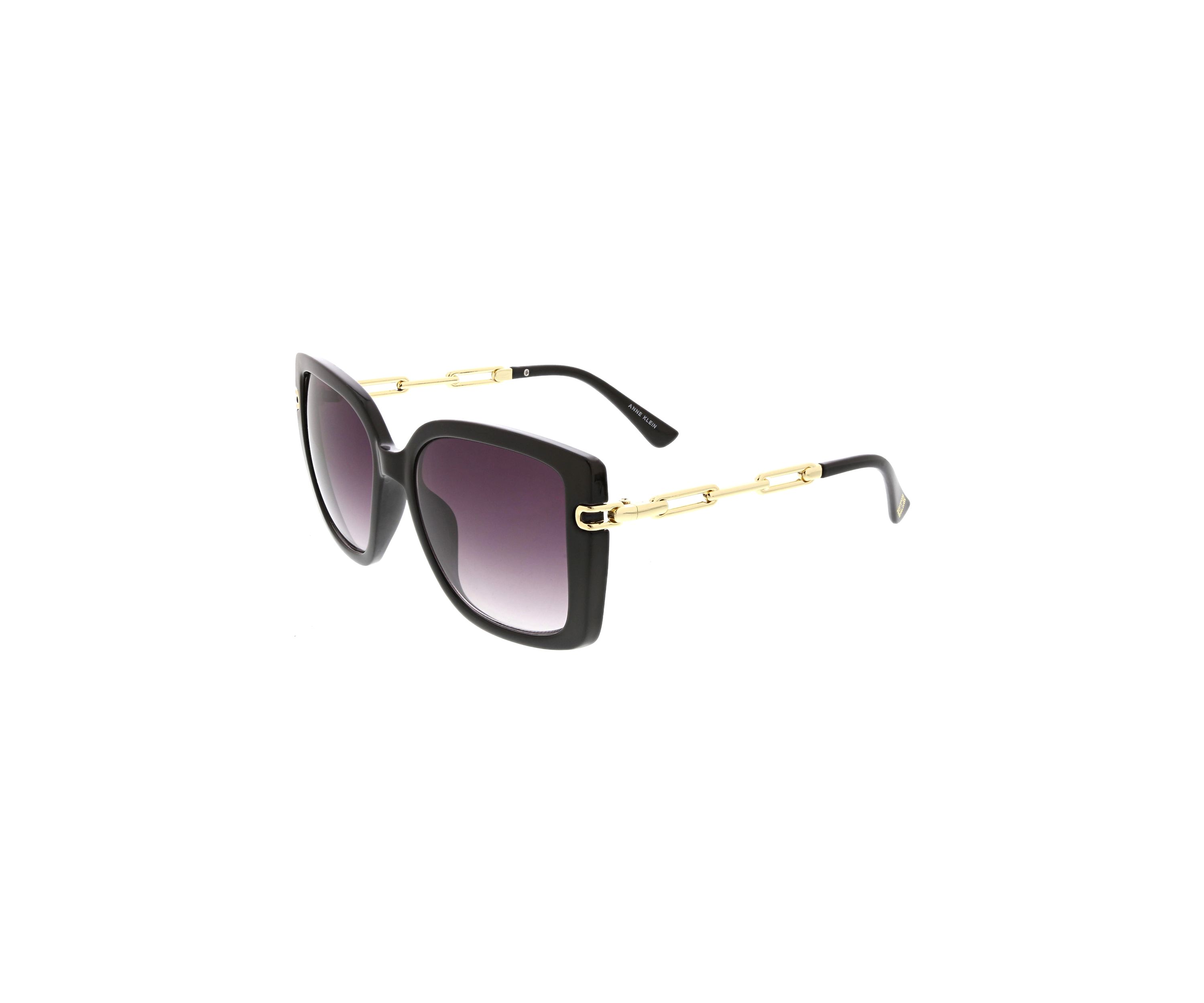 Large Square Sunglasses with Delicate Chain Link Temple 