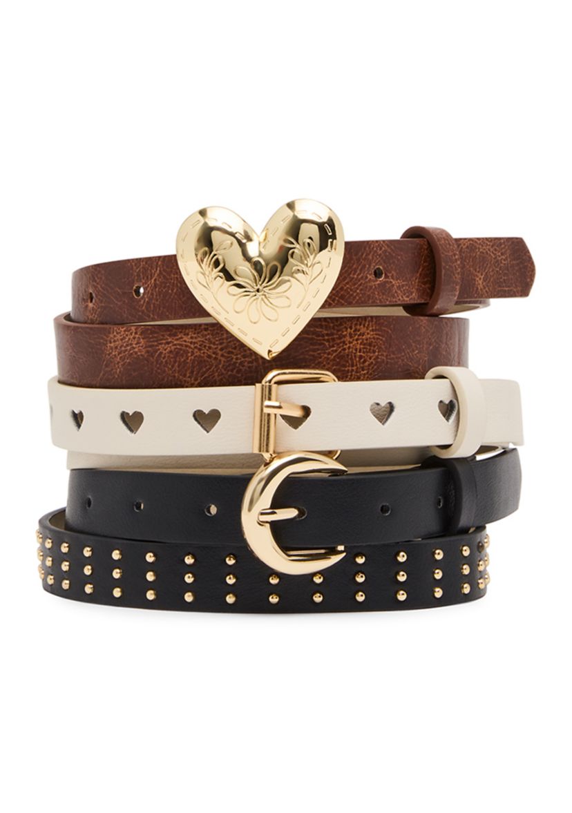 小物 S heart belt THEREDTHREAD Madden Girl Heart Belt Set | Belk