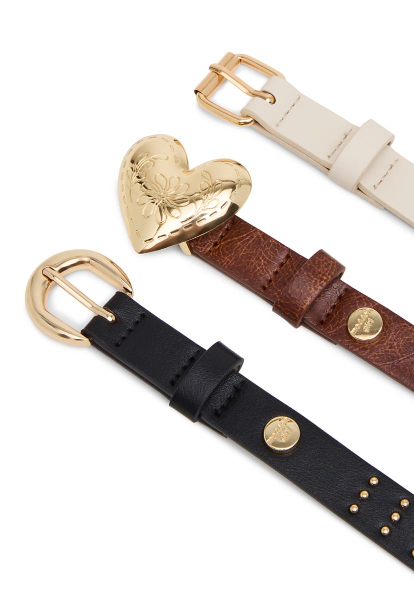 Madden Girl Heart Belt Set | Belk