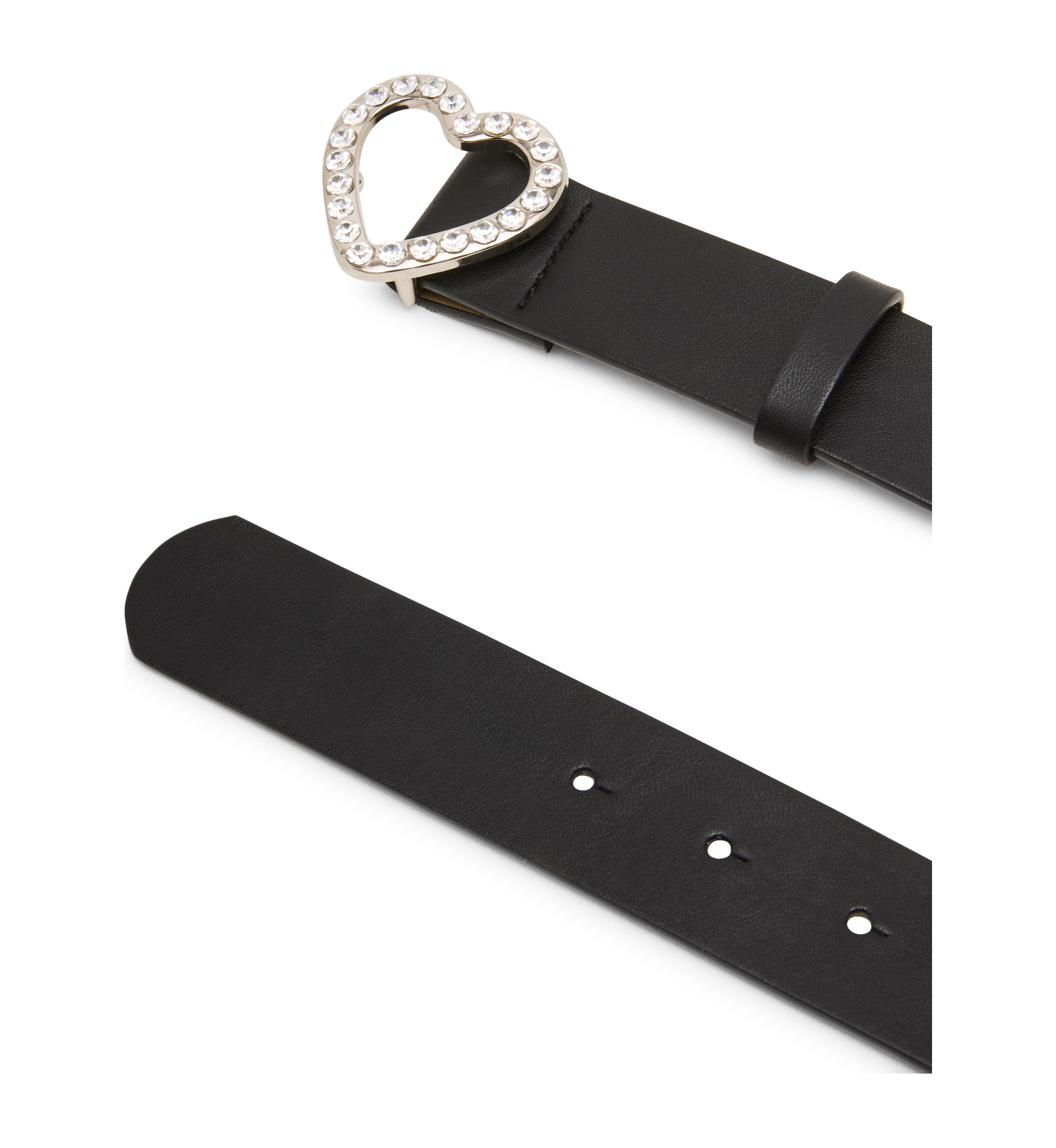 Pavé Heart Buckle Belt
