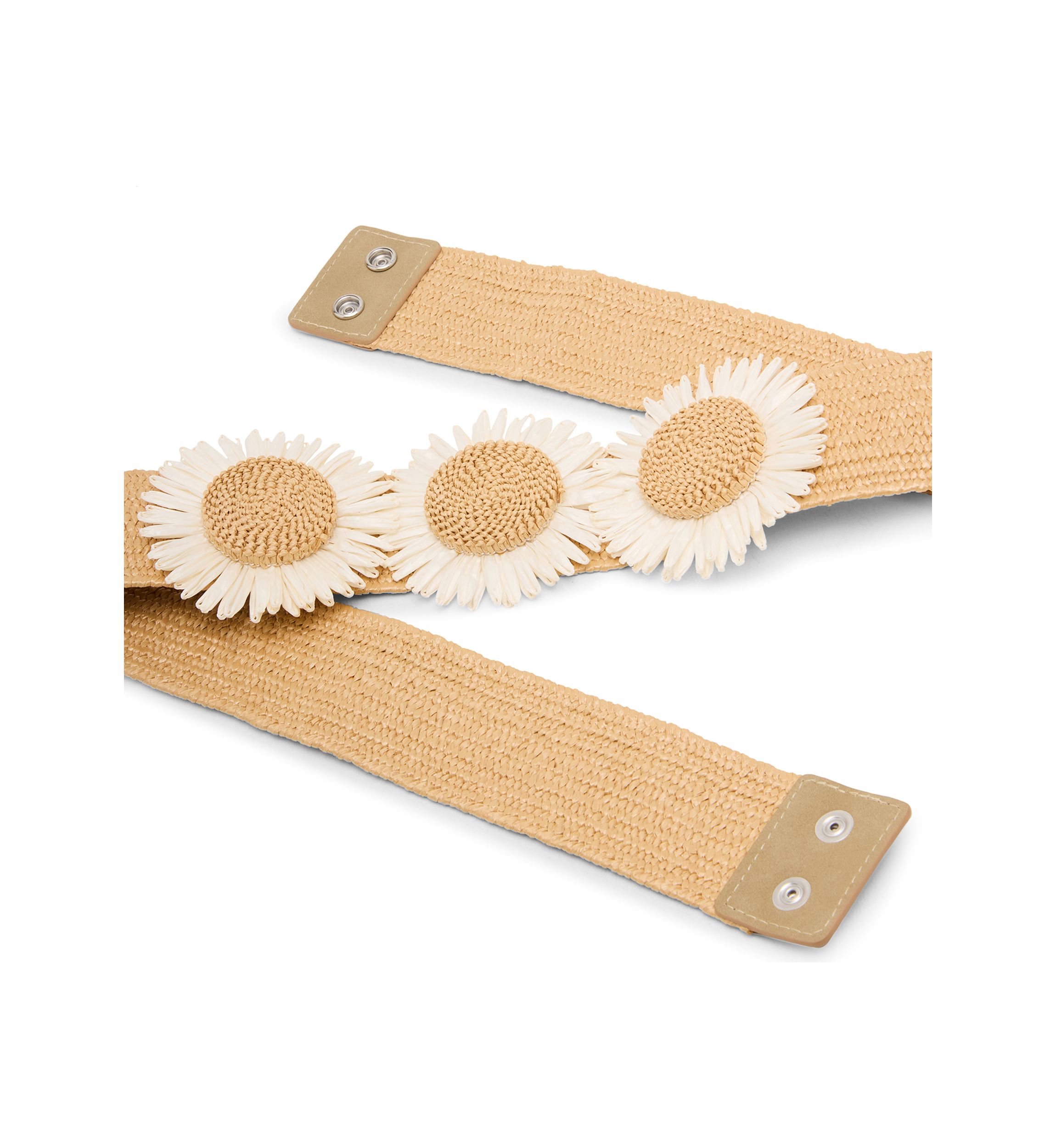 Straw Flower Stretch Belt