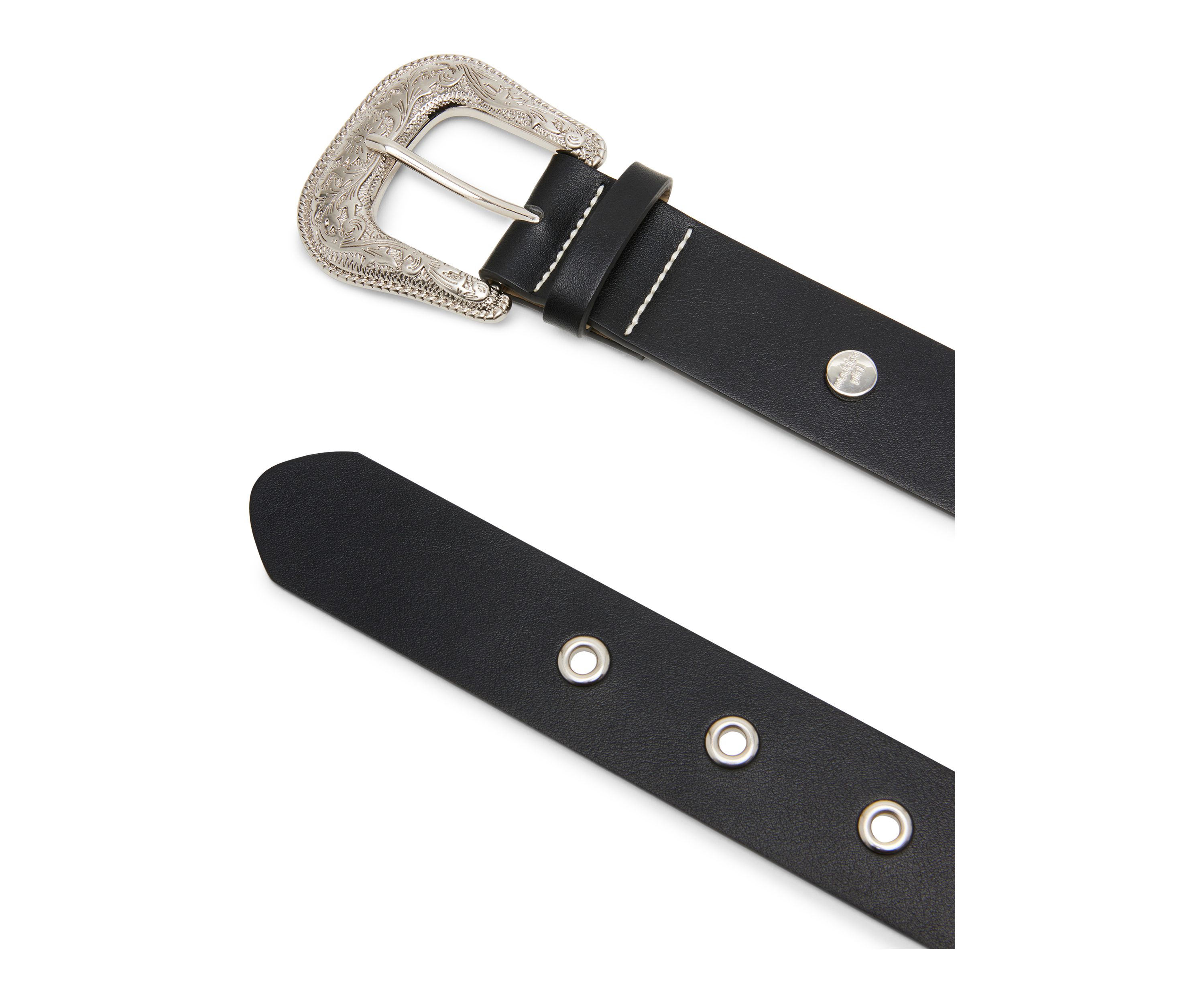 Western Buckle with Grommet Belt