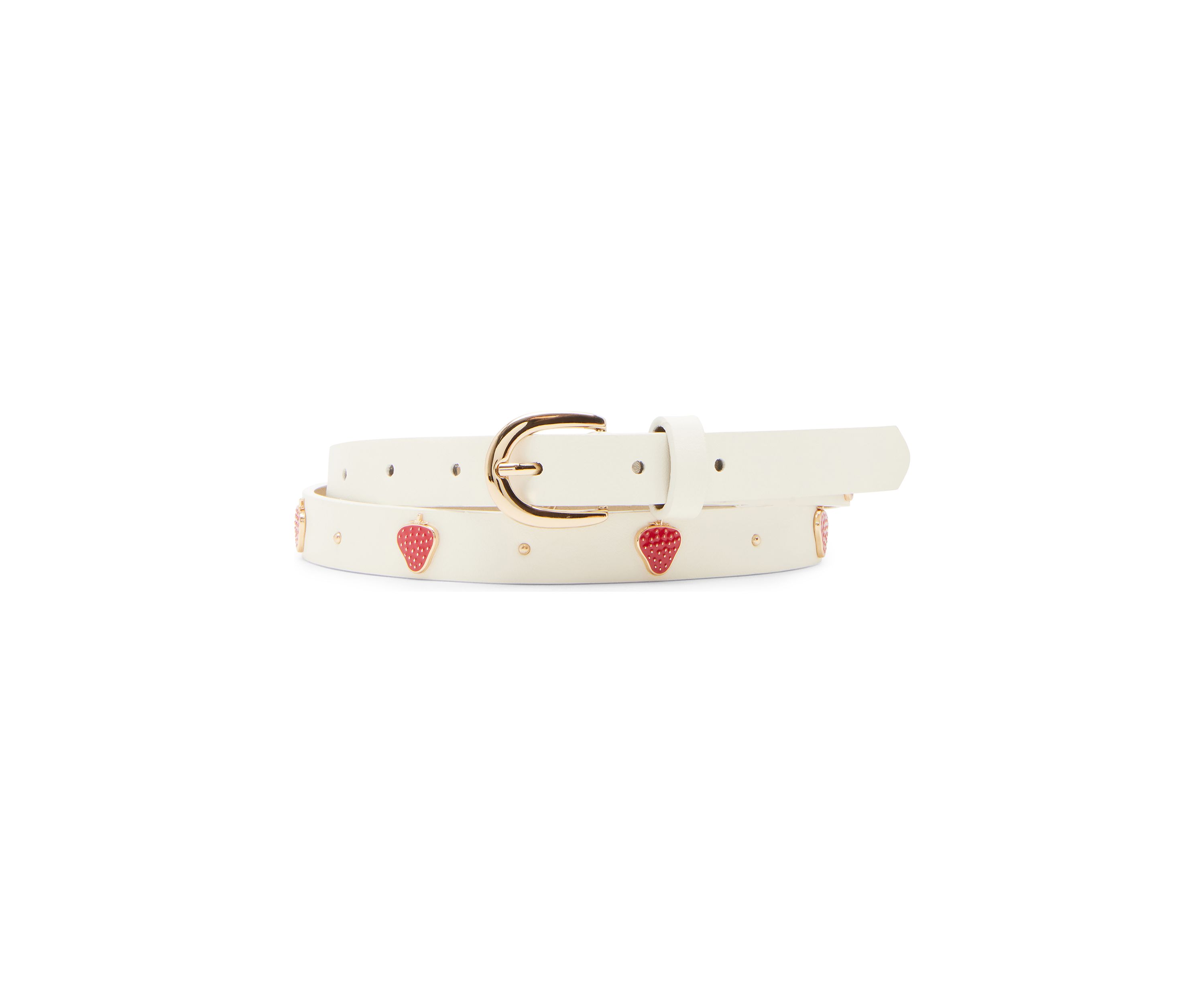 Heart Buckle, Strawberry Studded, and Full Perf 3-for-1 Belt  Set 