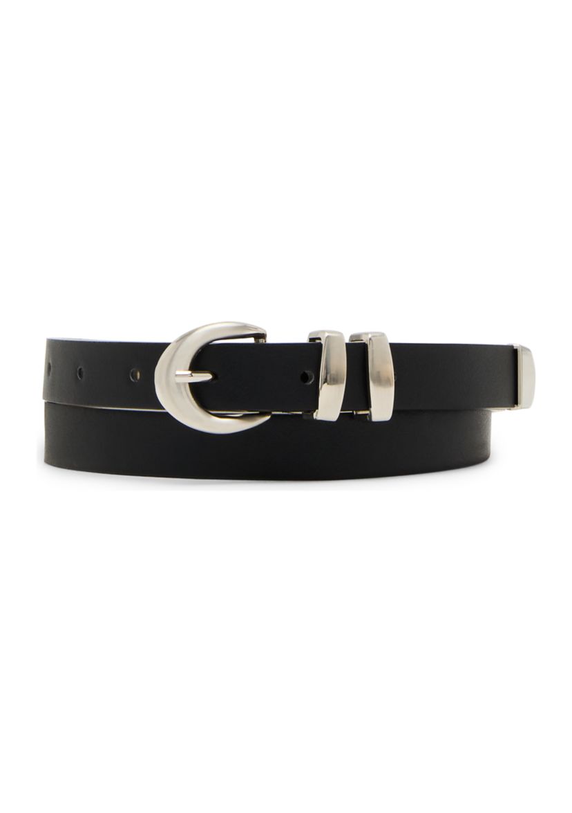 3 for 1 Double Keeper Oval Buckle and Western Heart Buckle Belt Set