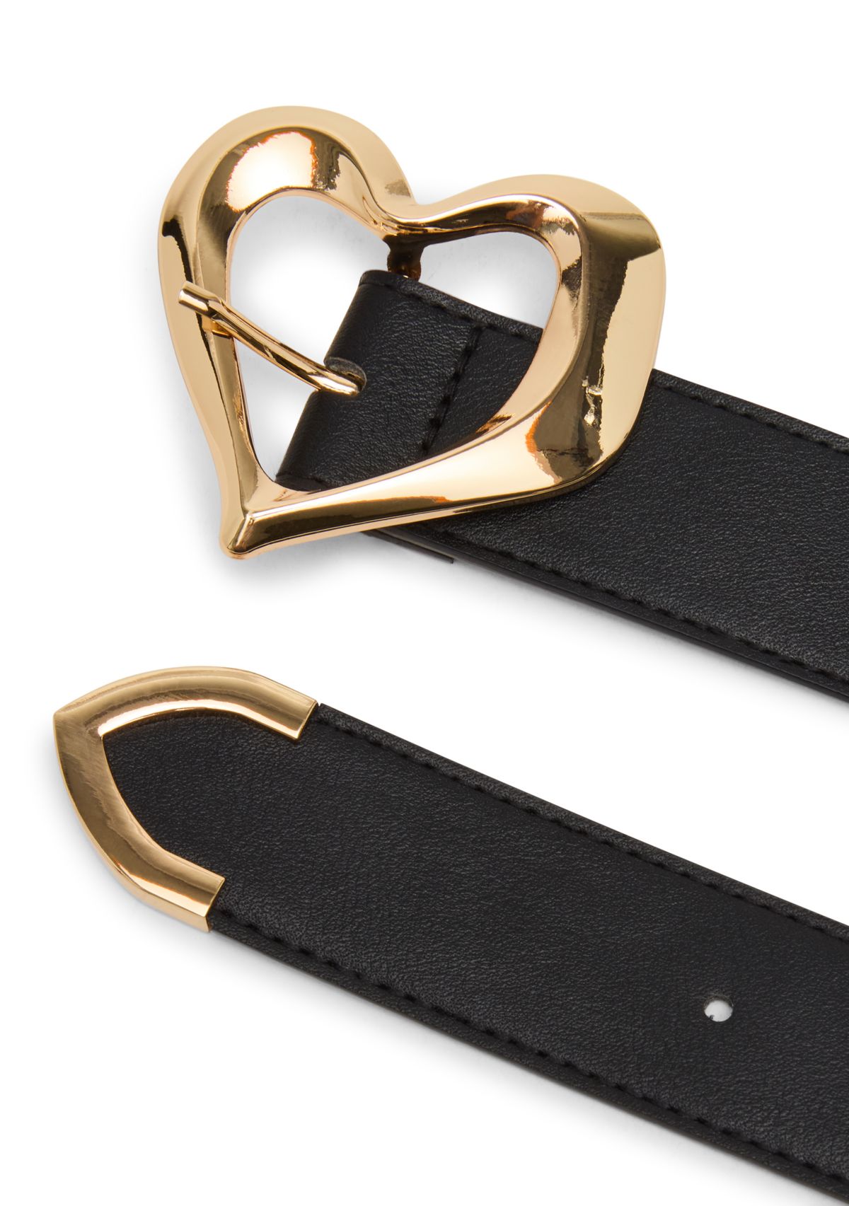Asymmetric Heart Buckle Belt - 32mm