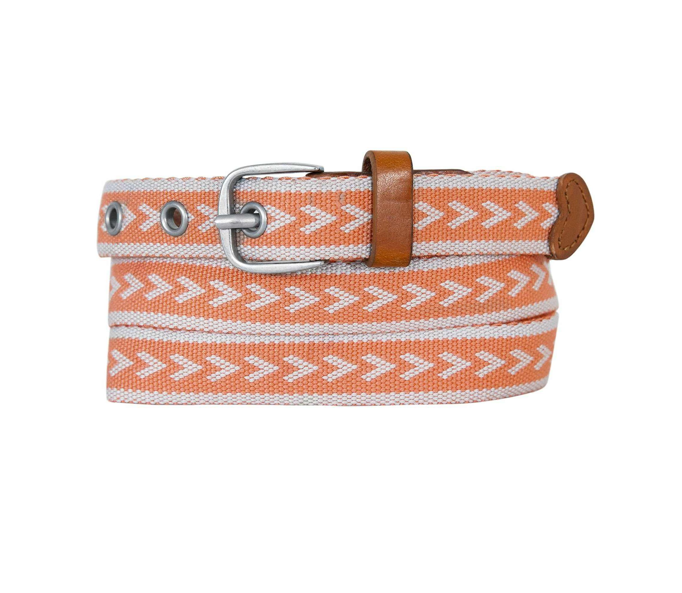 Cascade Woven Belt with Metal Buckle