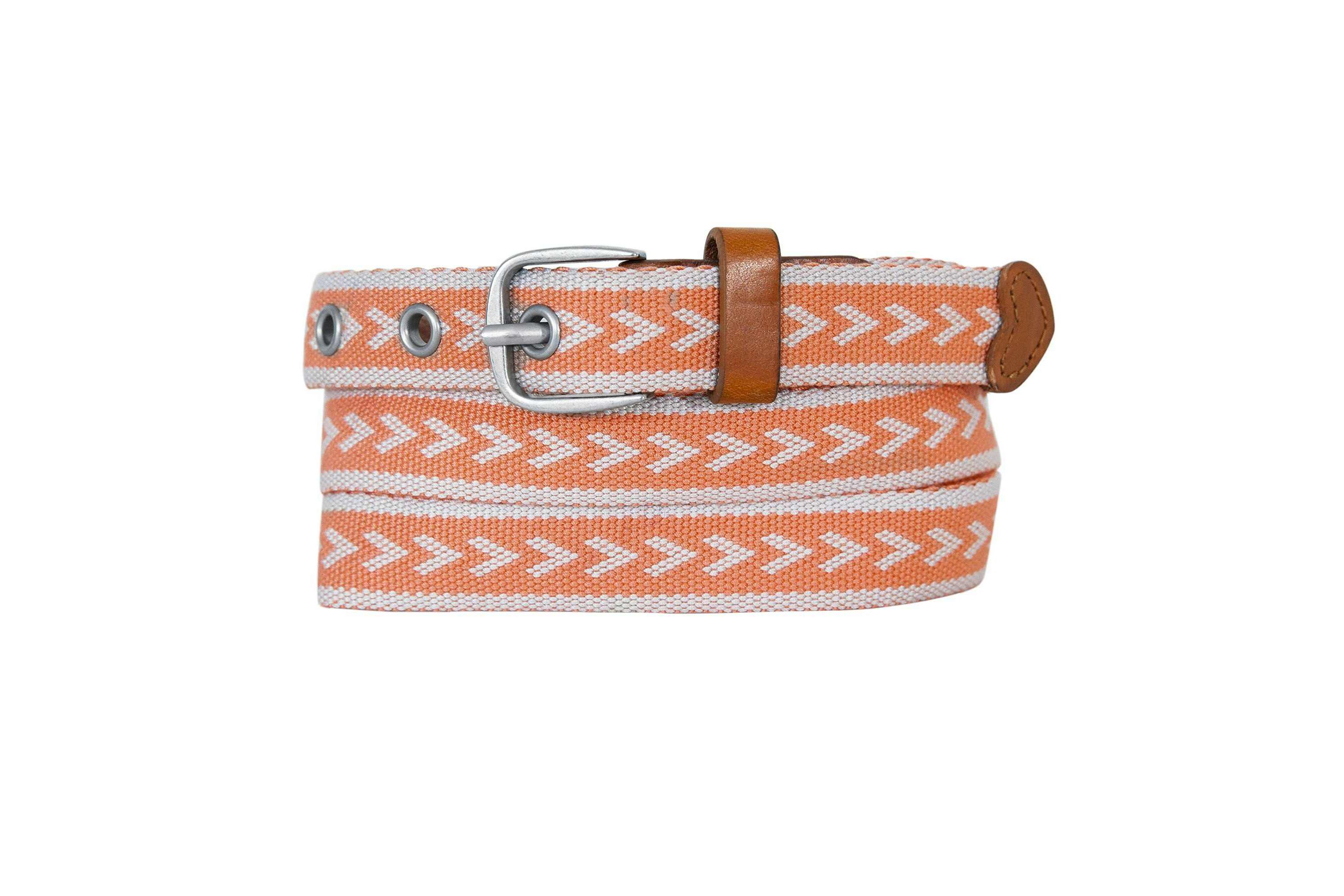 Cascade Woven Belt with Metal Buckle