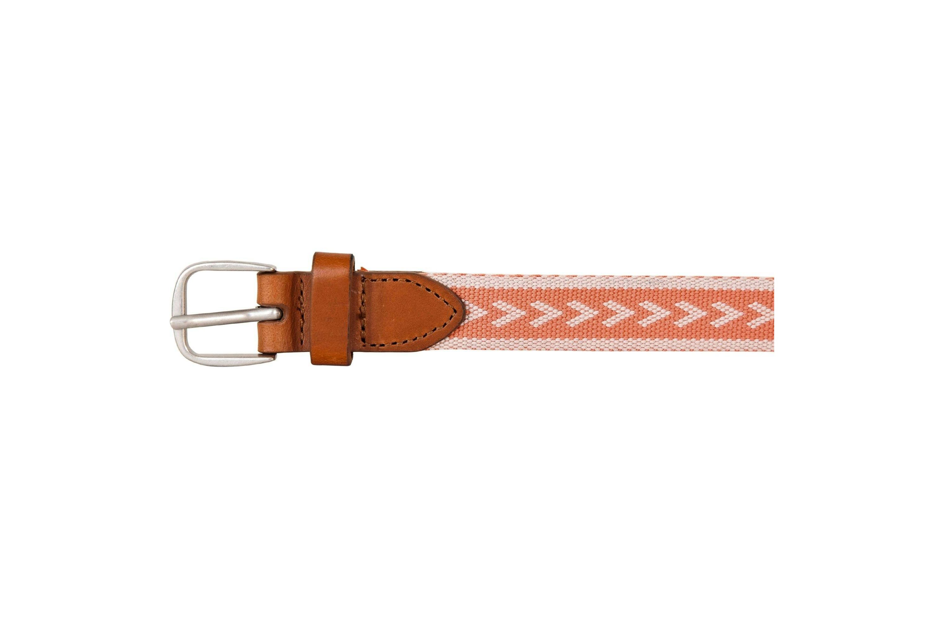 Cascade Woven Belt with Metal Buckle