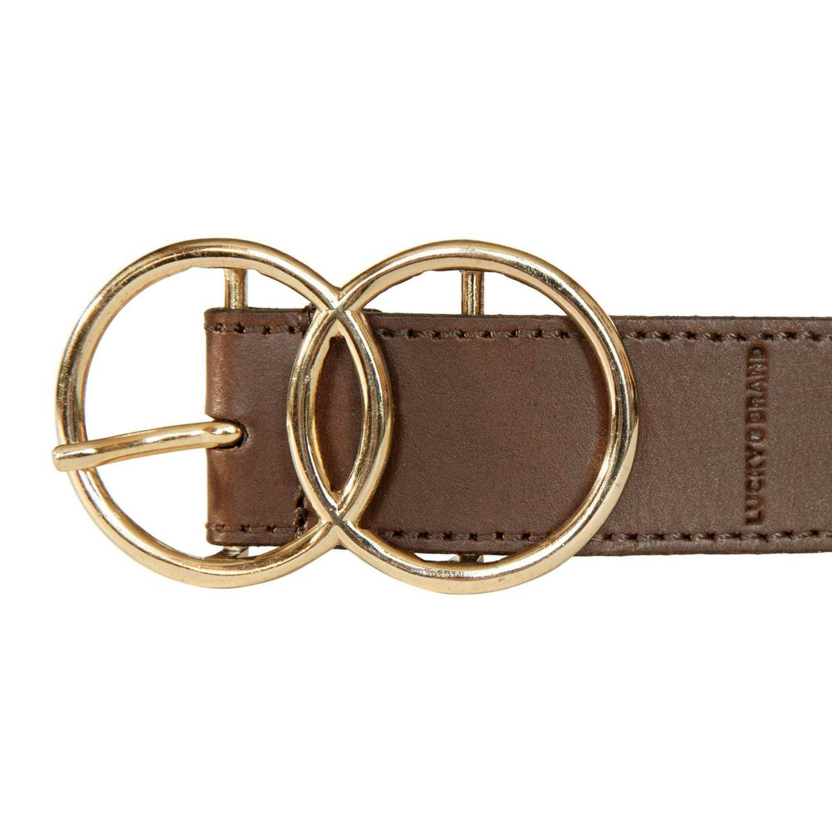 Leather Belt with Double Ring Buckle