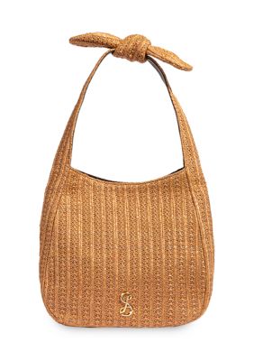 Sam & Libby Astrid Bow Raffia Bag