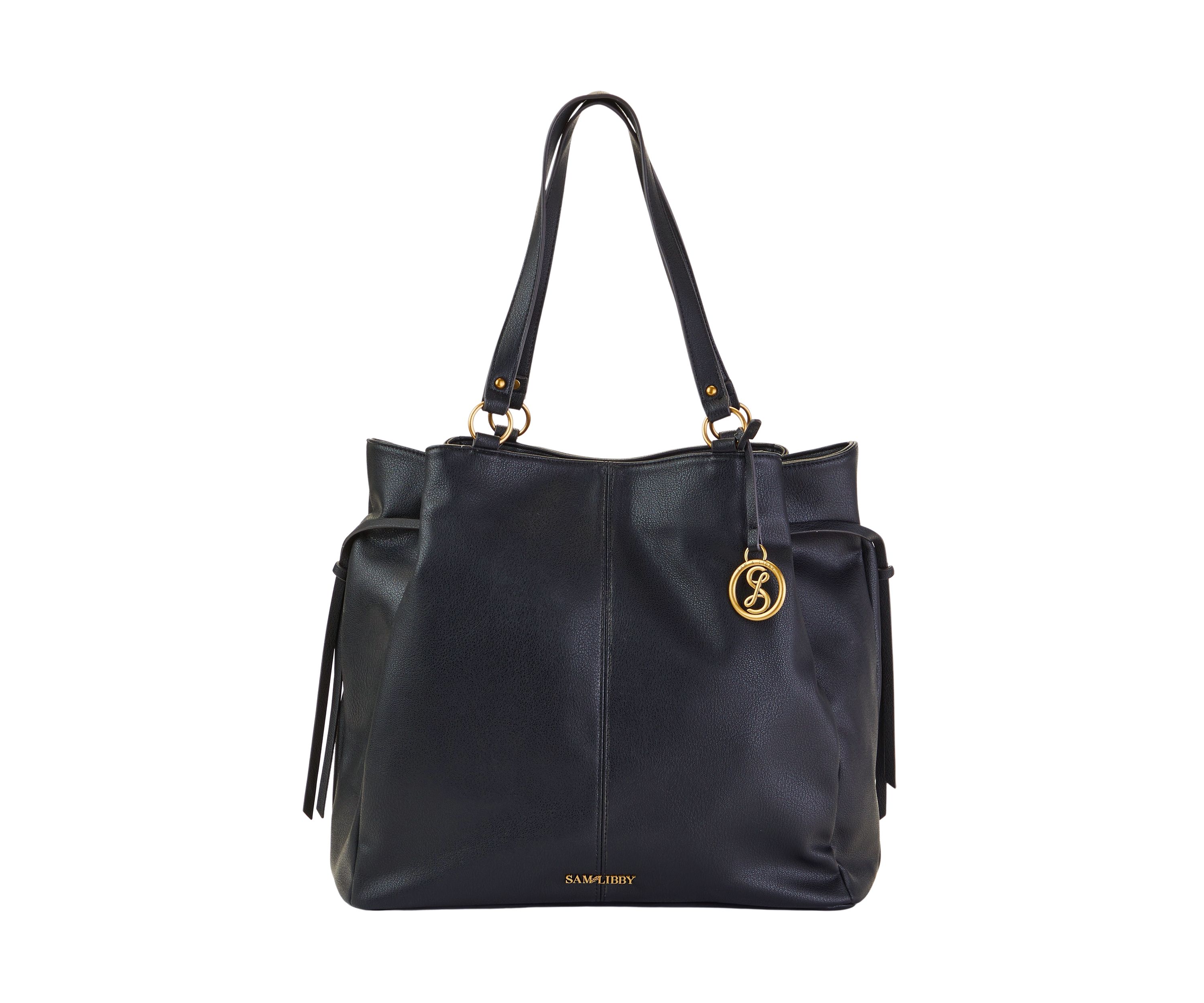 Distressed Faux Leather Tote 