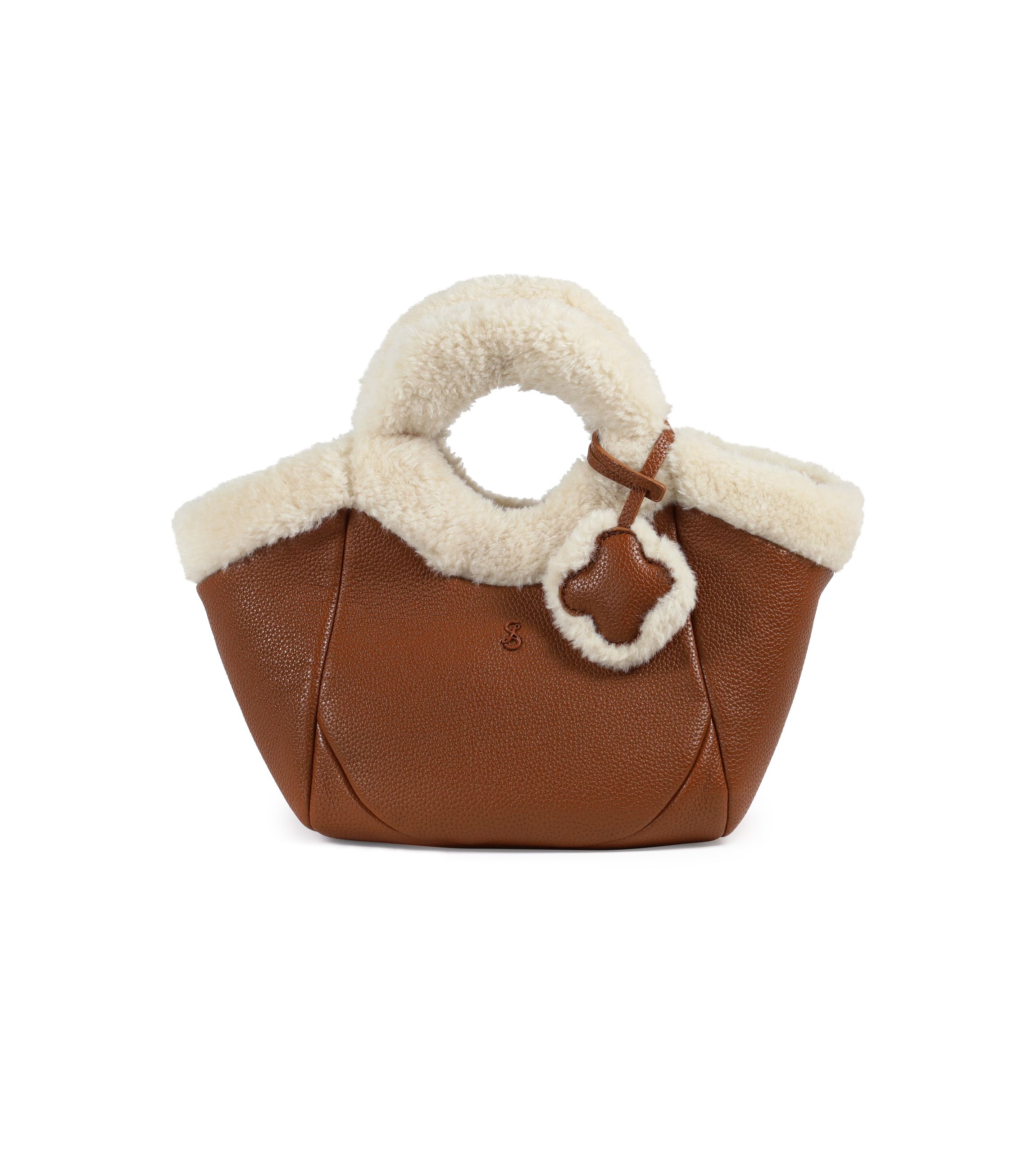 Willow Small Sherling Handle Crossbody Tote 
