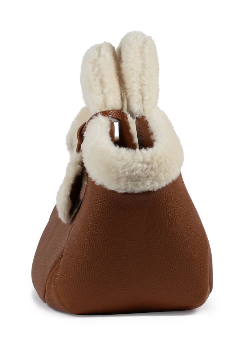 Willow Small Sherling Handle Crossbody Tote 