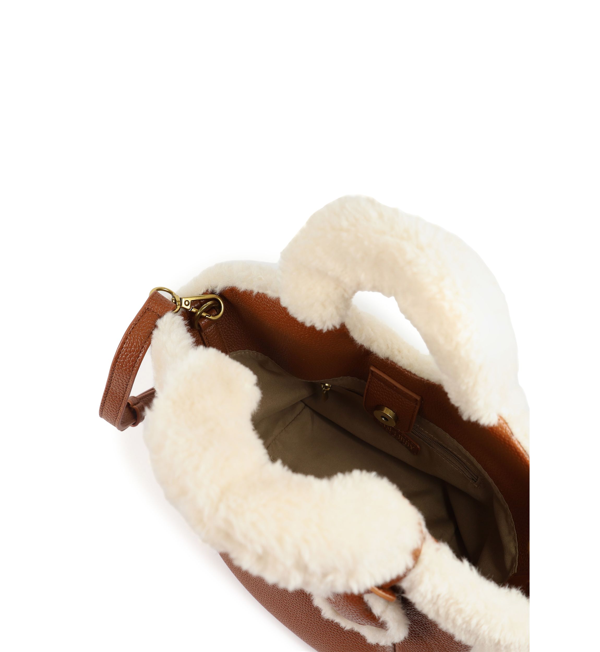 Willow Small Sherling Handle Crossbody Tote 