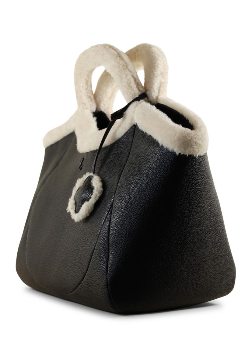 Willow Large Shearling Handle Tote