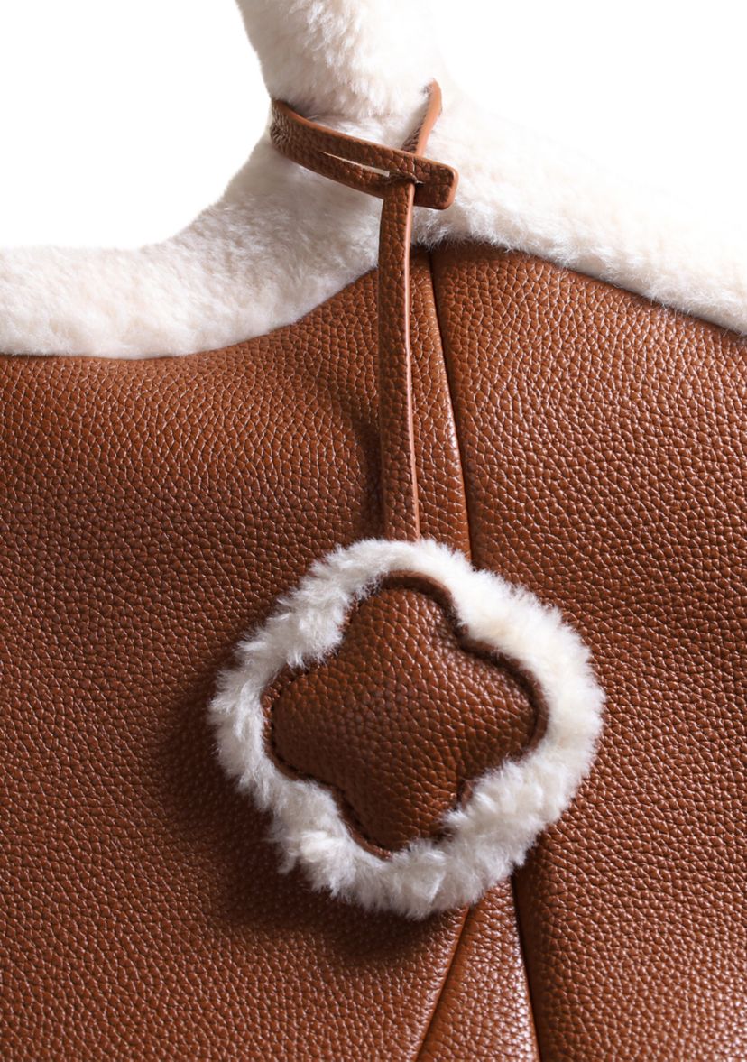 Willow Large Shearling Handle Tote