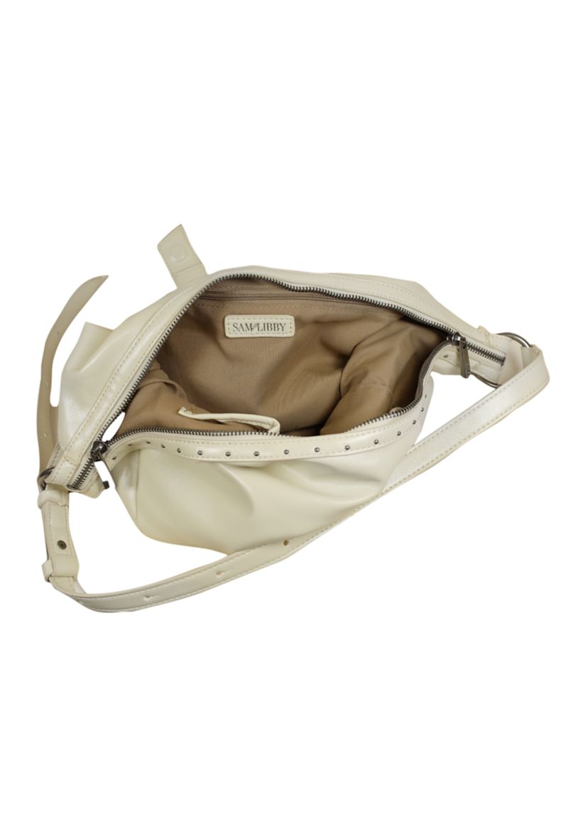 Farrah Studded Buckle Shoulder Bag