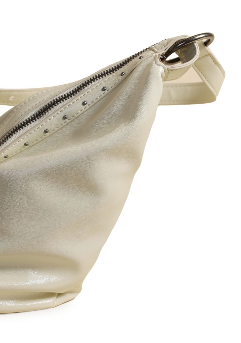 Farrah Studded Buckle Shoulder Bag