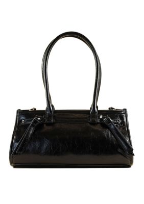 Sam & Libby Onyx Belted Crackle Shoulder Bag
