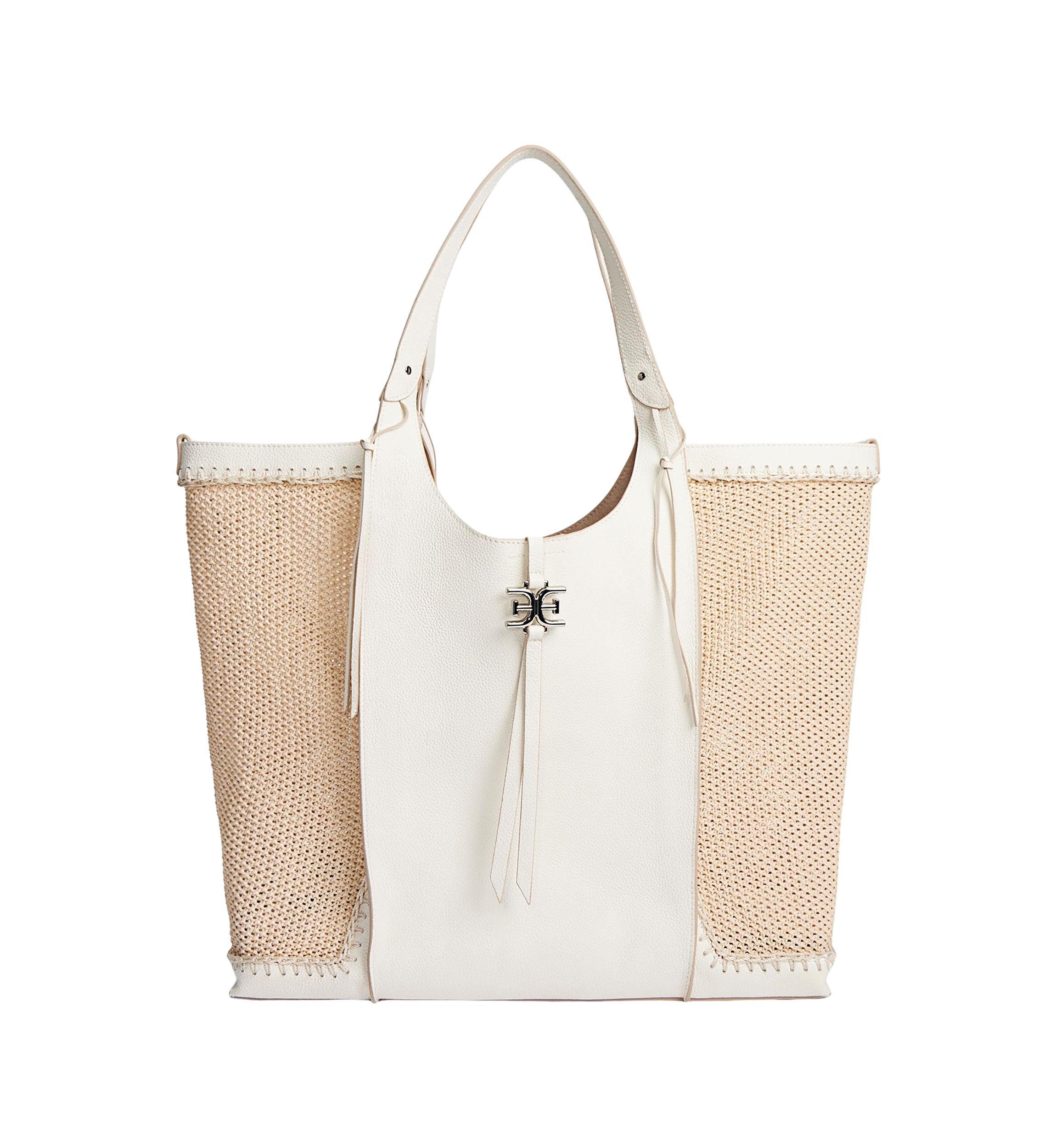 Sylvia Tobo Raffia Bag