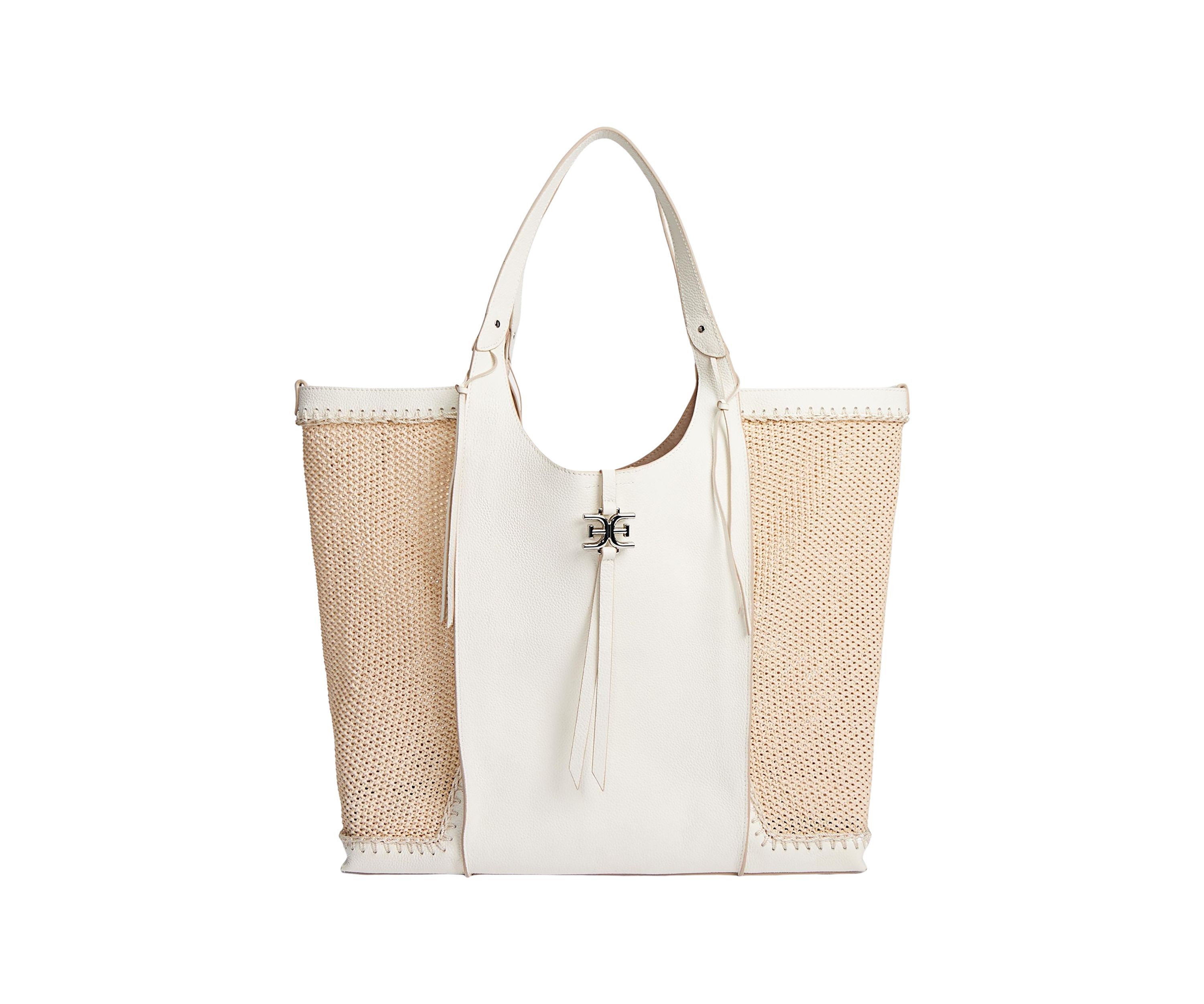 Sylvia Tobo Raffia Bag