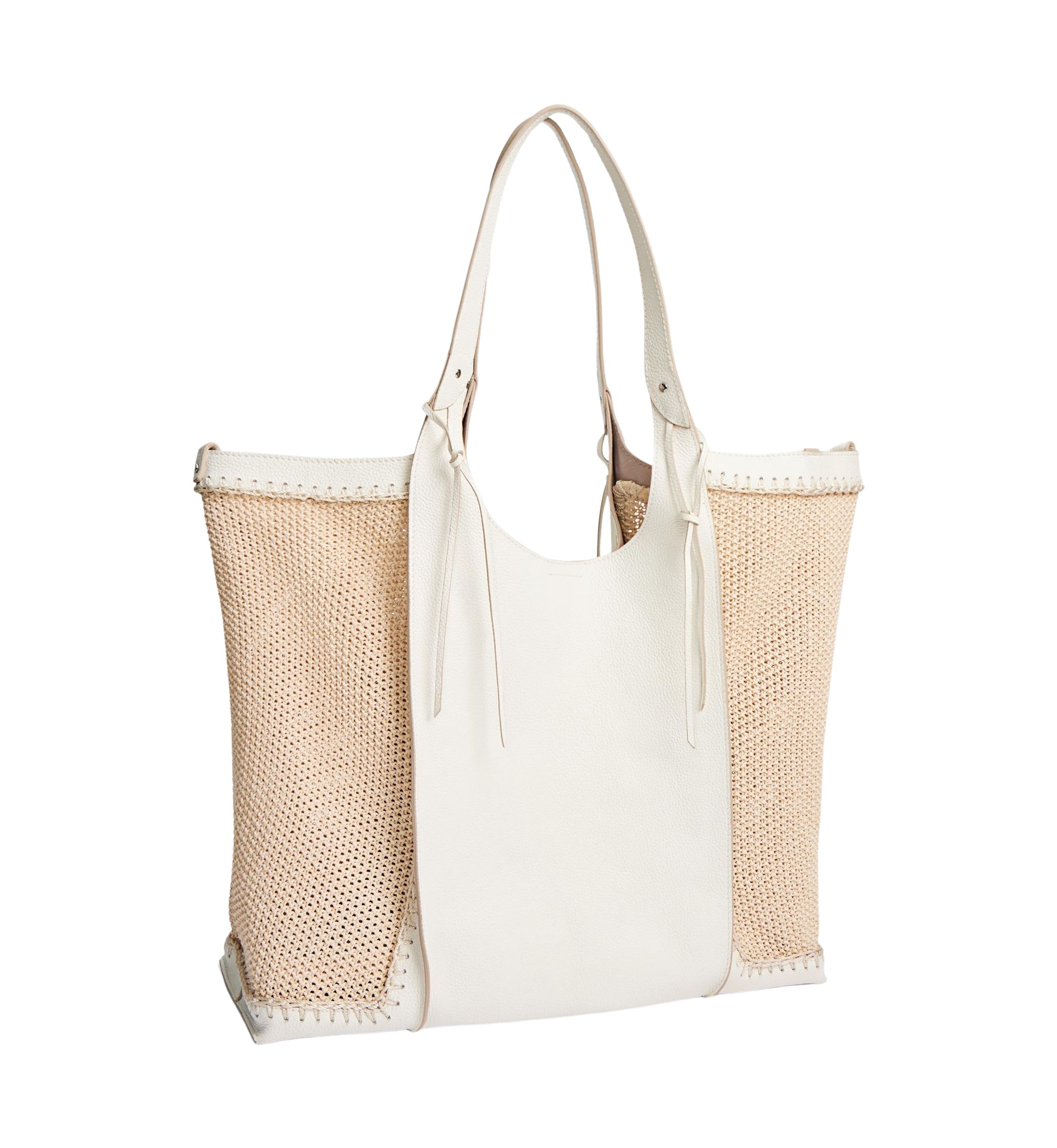 Sylvia Tobo Raffia Bag