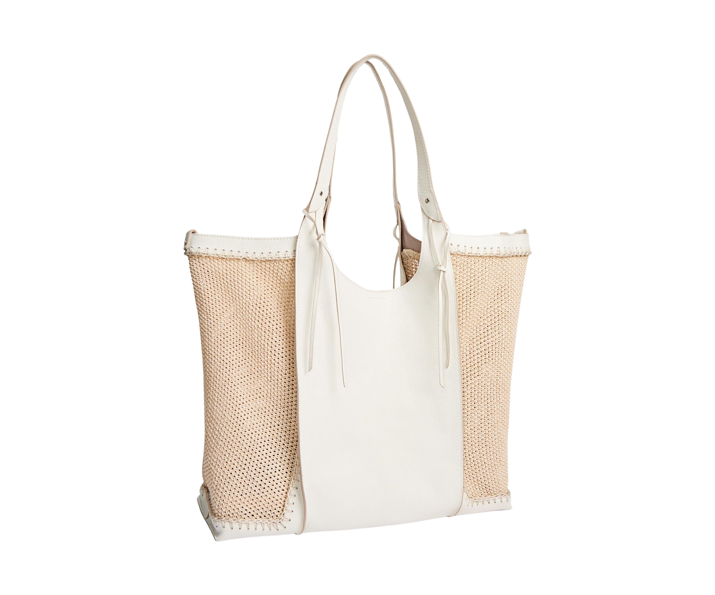 Sylvia Tobo Raffia Bag