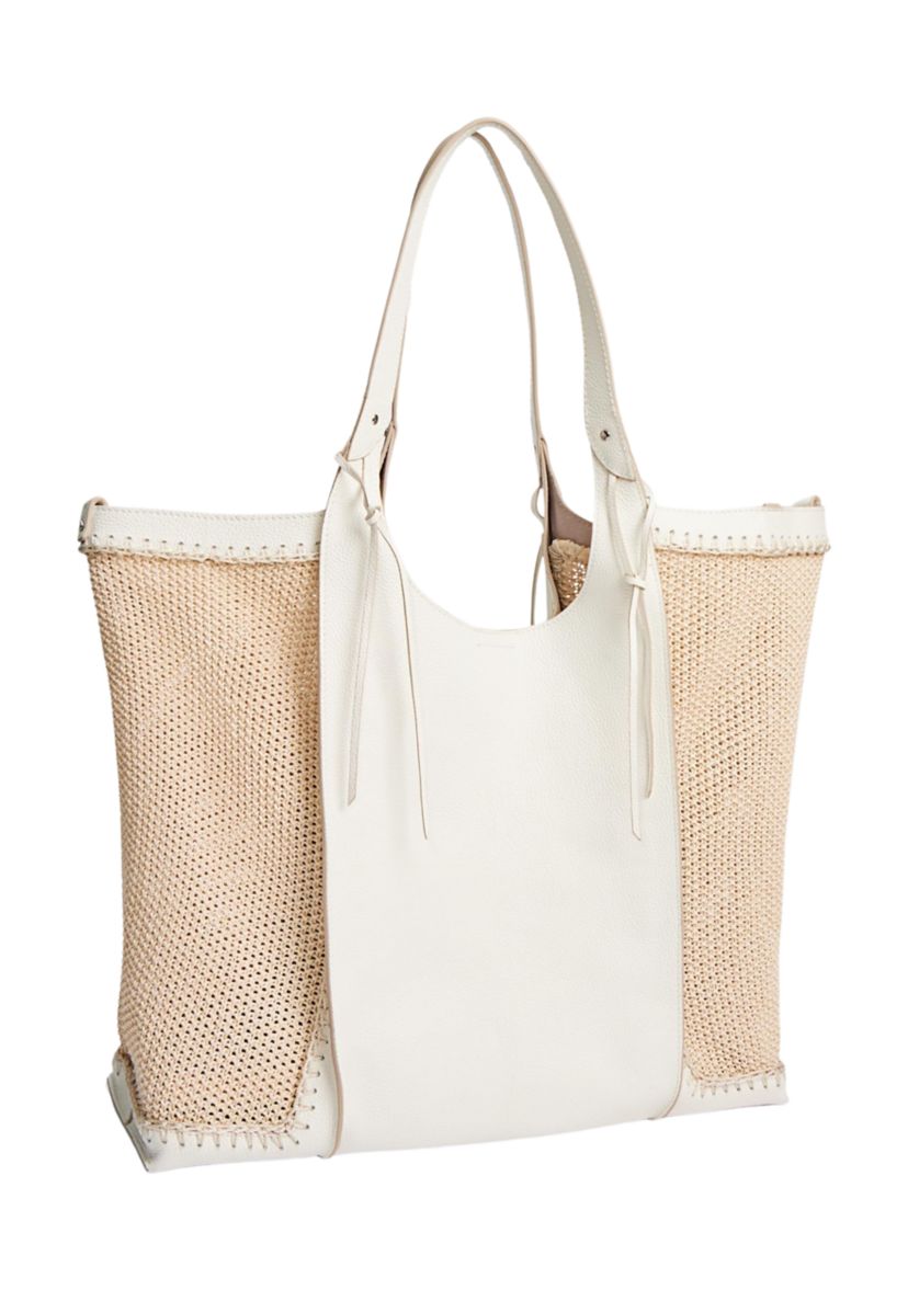 Sylvia Tobo Raffia Bag