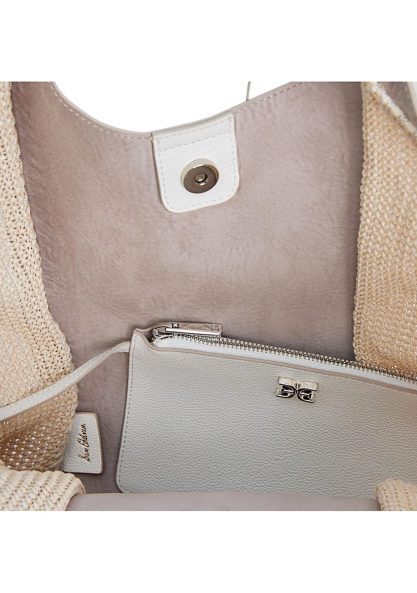 Sylvia Tobo Raffia Bag