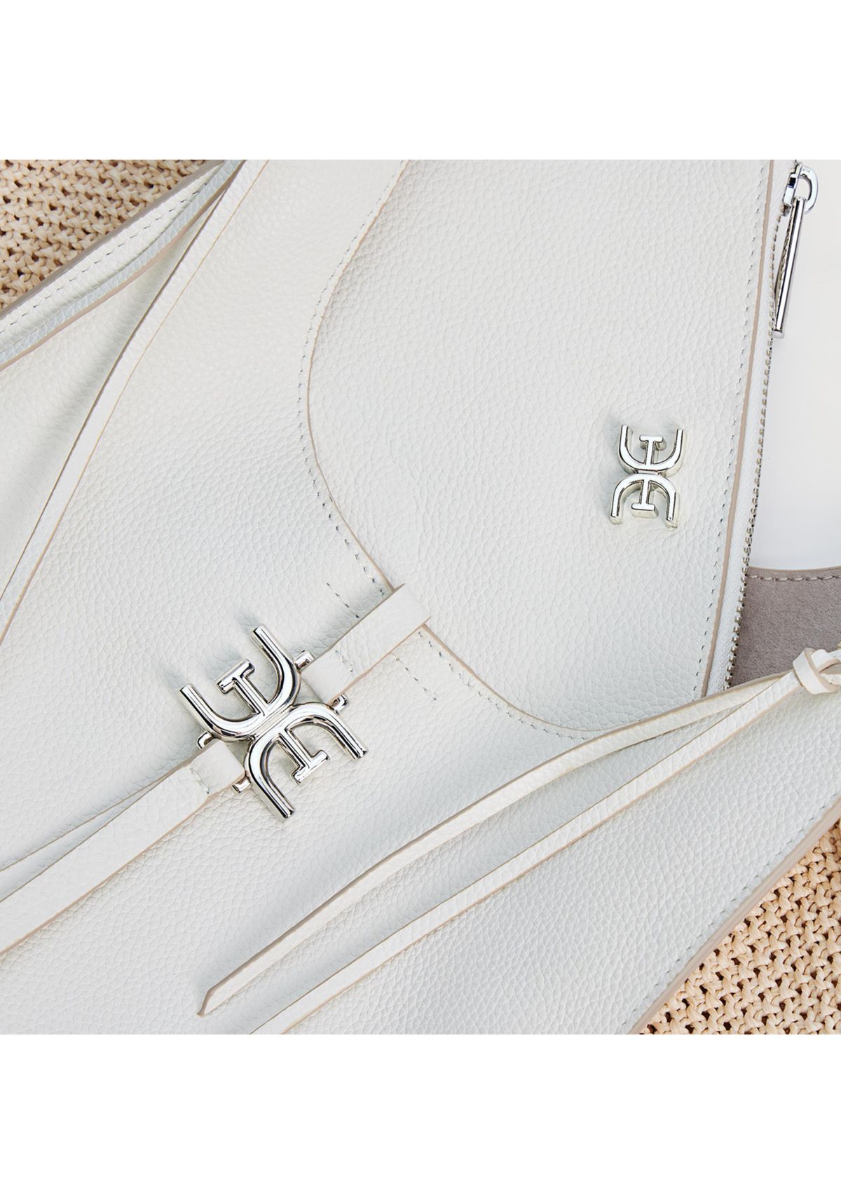 Sylvia Tobo Raffia Bag