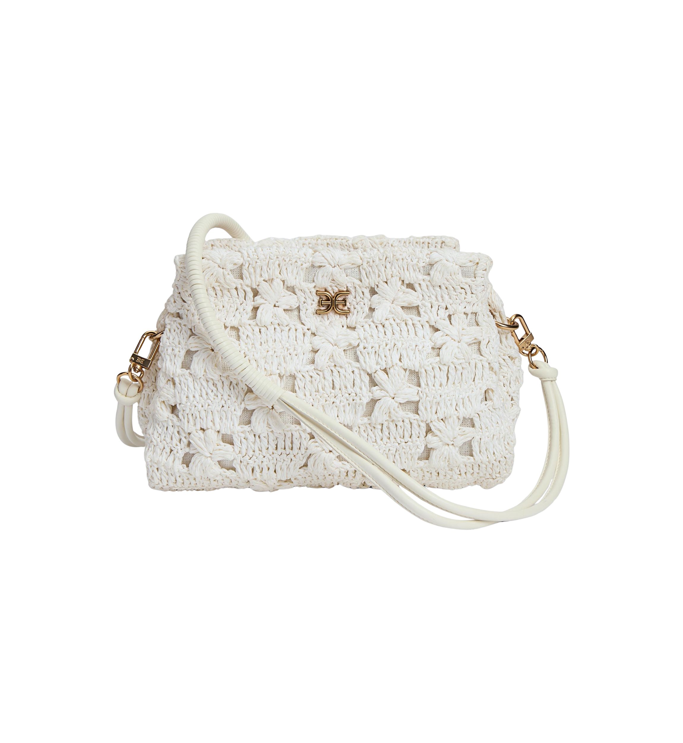 Sam Edelman Layla Floral Raffia Shoulder Bag Clutch | Belk