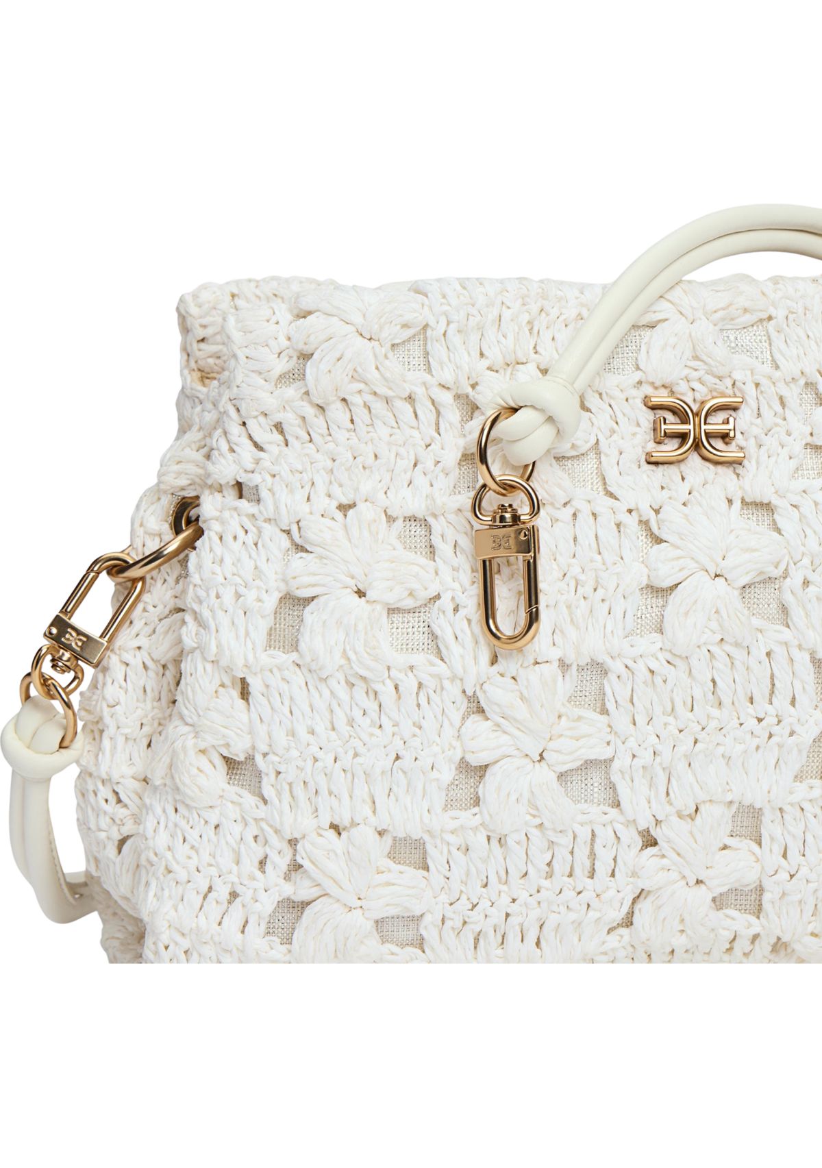 Layla Floral Raffia Shoulder Bag Clutch