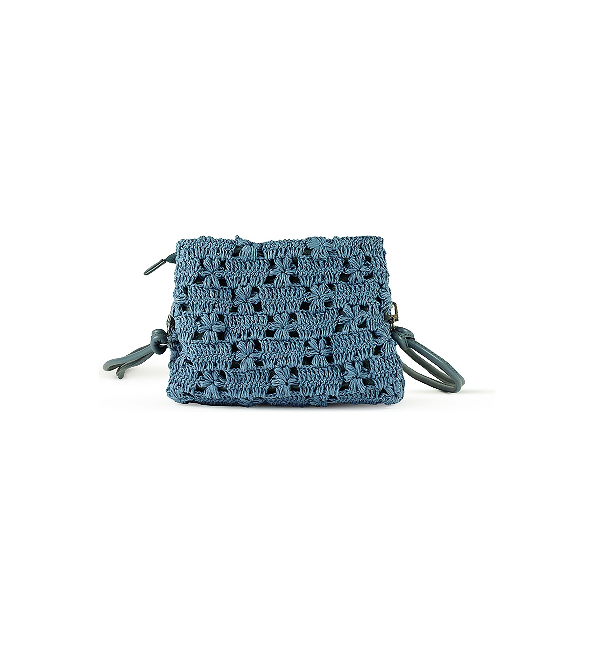 Layla Floral Raffia Shoulder Bag Clutch