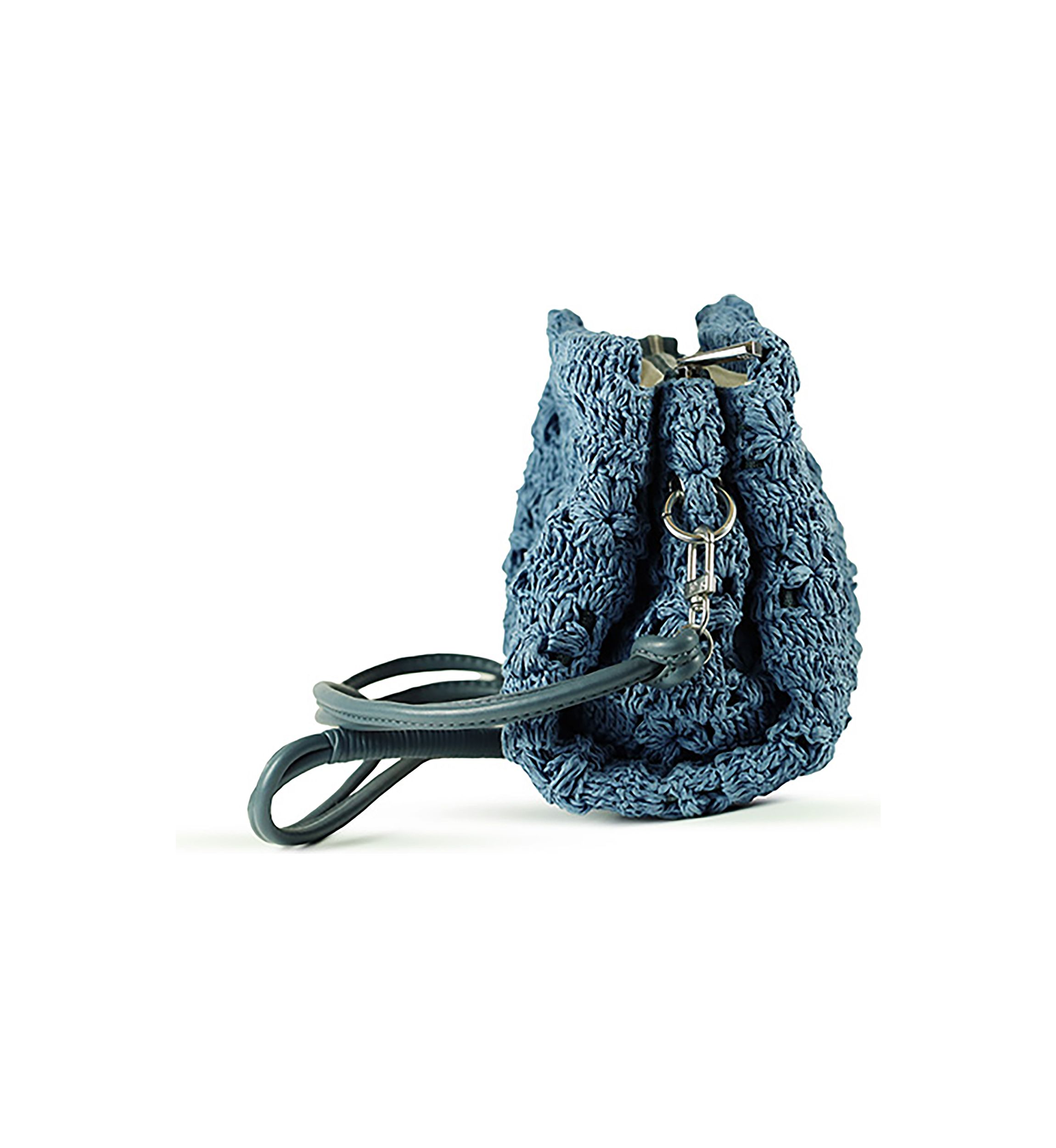 Layla Floral Raffia Shoulder Bag Clutch