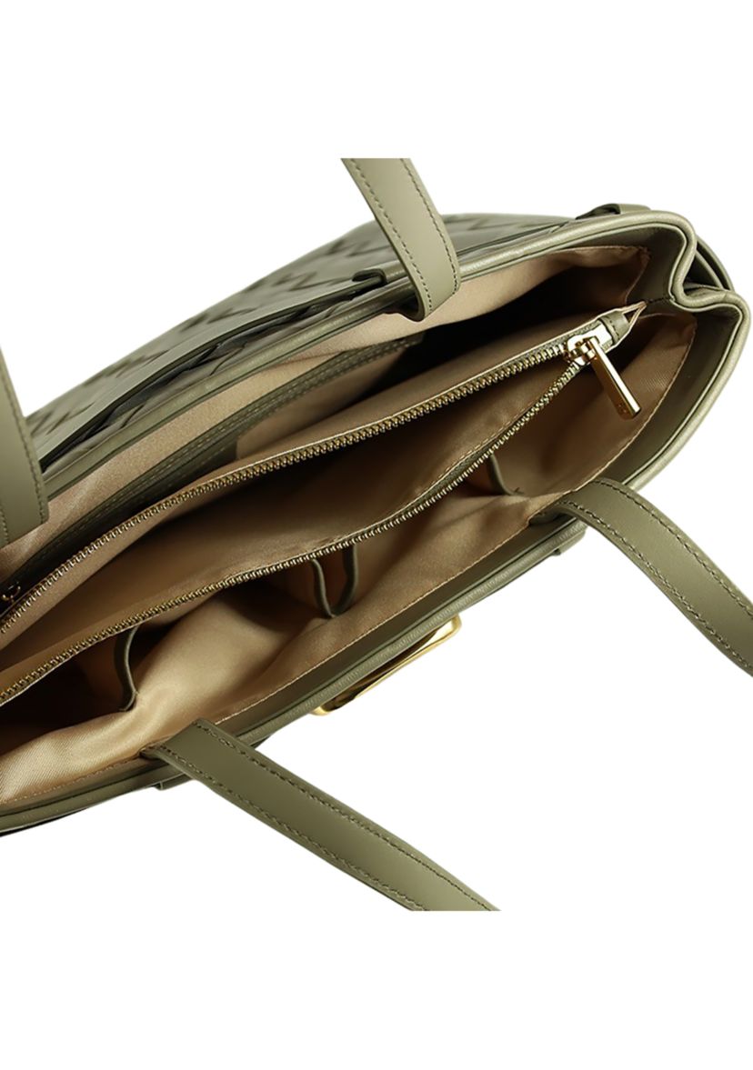Cleo Woven Tote Bag