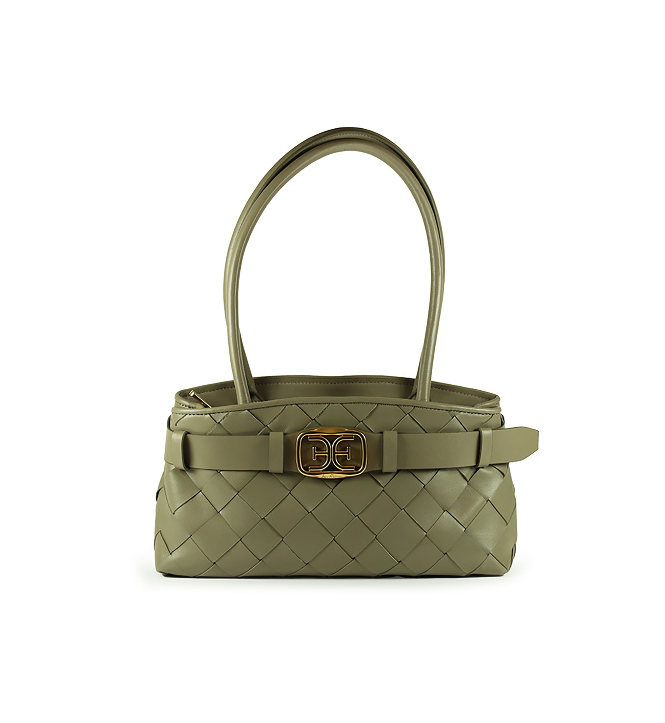 Cleo Woven Satchel Bag