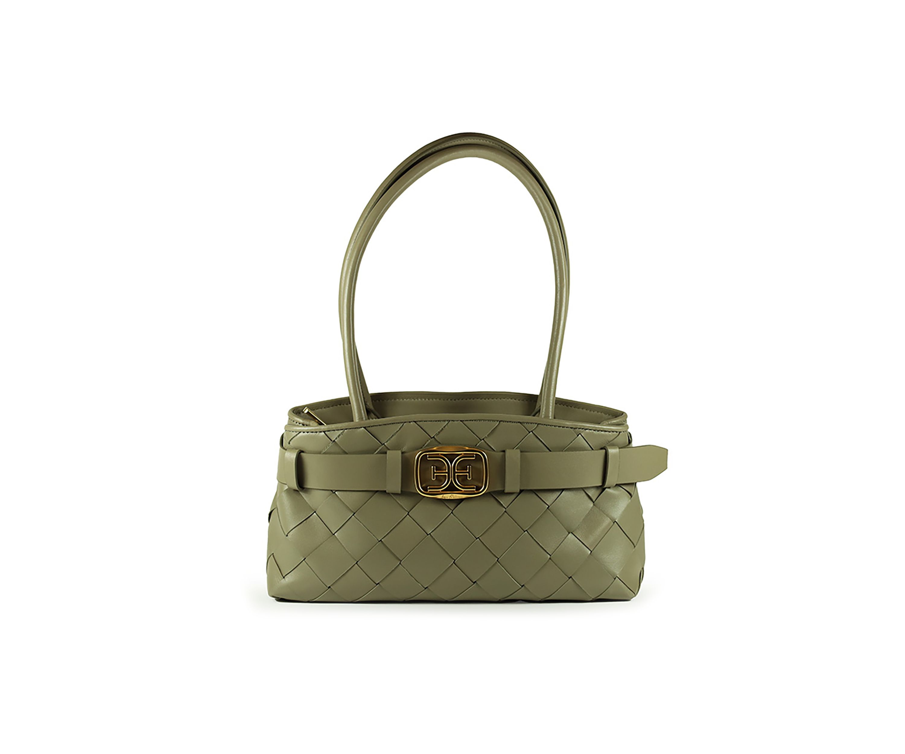 Cleo Woven Satchel Bag